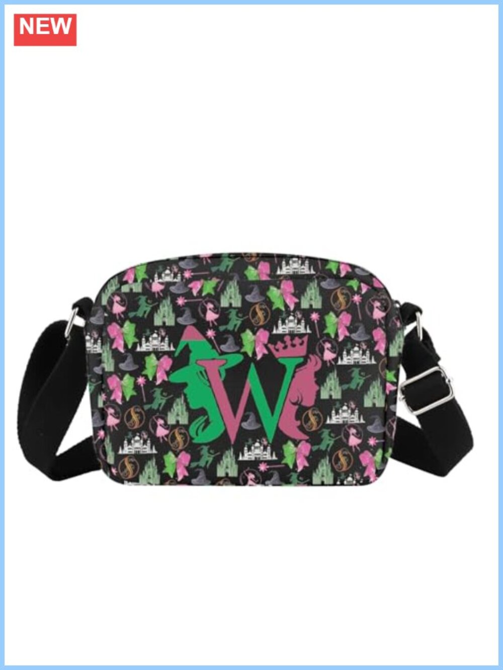 Musical Theatre Crossbody Canvas Bag Adjustable Strap